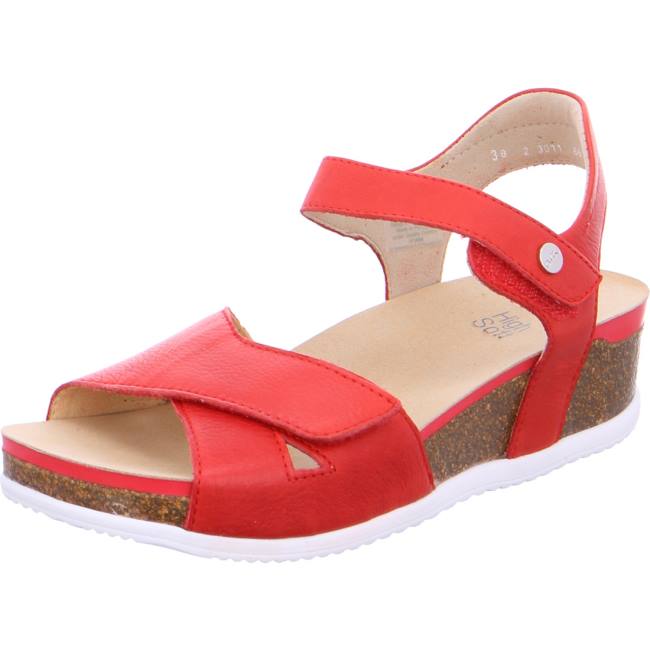 Red Ara Shoes Norderney Flame Women\'s Sandals | ARA205MFJ