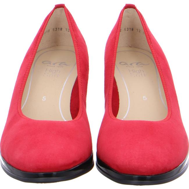 Red Ara Shoes Platform Heels Orly Women's Pumps | ARA715ILC