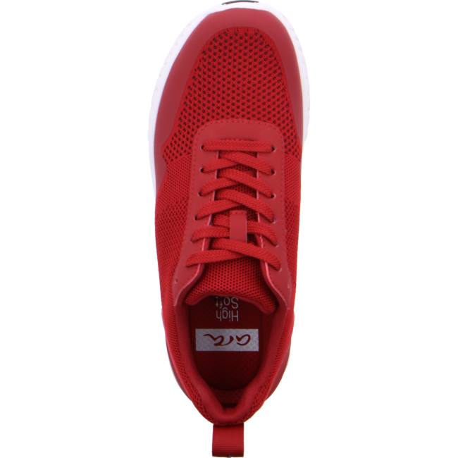 Red Ara Shoes San Diego Men's Sneakers | ARA512HNP