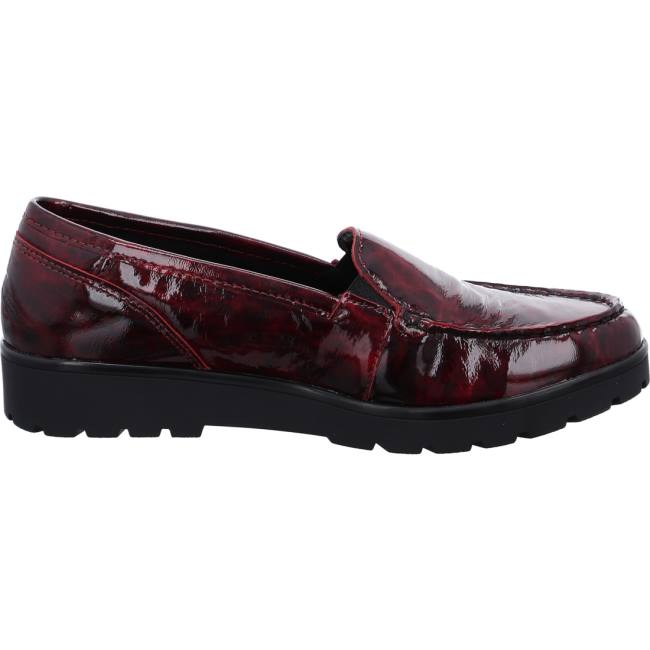 Red Ara Shoes Slip-ons Dallas Chianti Women's Loafers | ARA792TWX