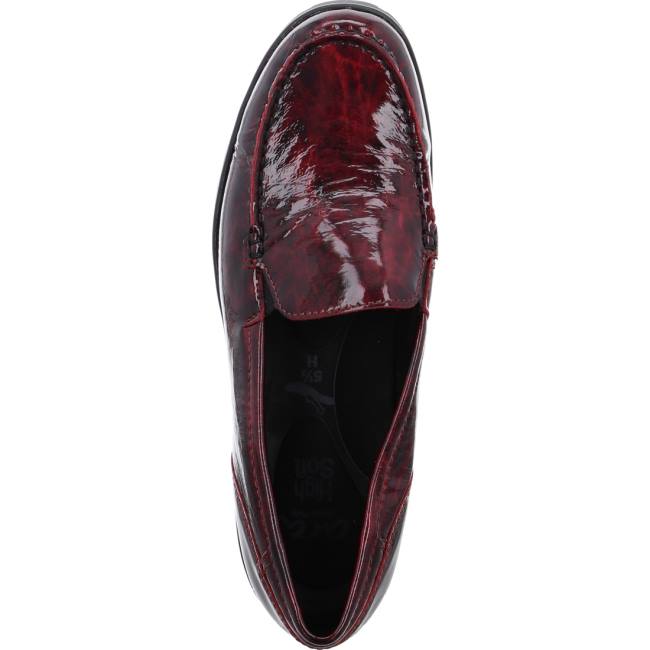 Red Ara Shoes Slip-ons Dallas Chianti Women's Loafers | ARA792TWX