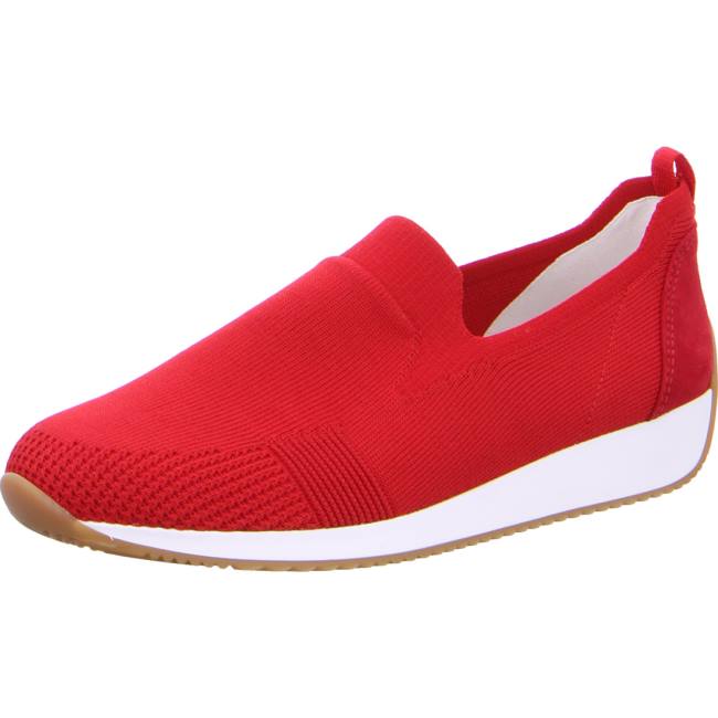 Red Ara Shoes Slip-ons Lissabon Women\'s Loafers | ARA951JIZ