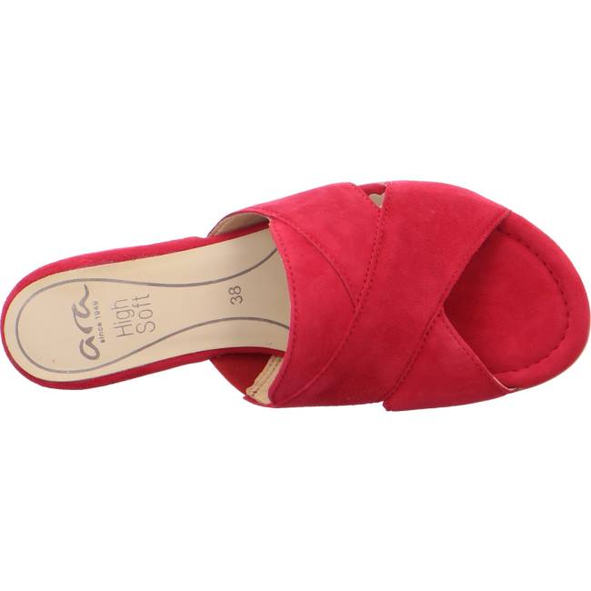 Red Ara Shoes Vegas Women's Mules | ARA452AKL