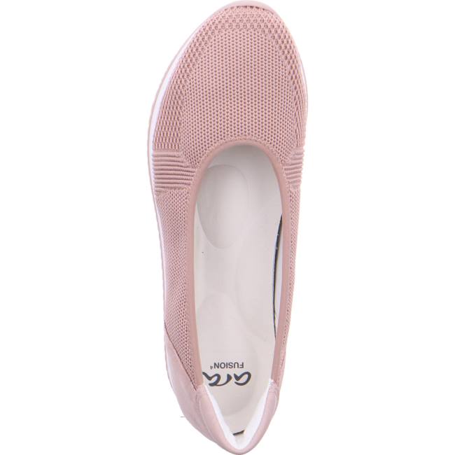 Rose Ara Shoes Ballet Pumps Porto Powder Women's Ballerina | ARA170UZS