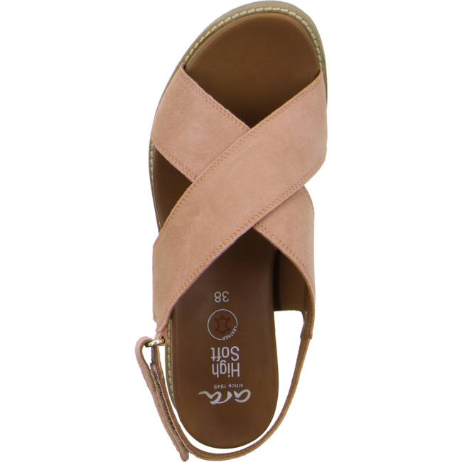 Rose Ara Shoes Kos Peach Women's Sandals | ARA708YOV