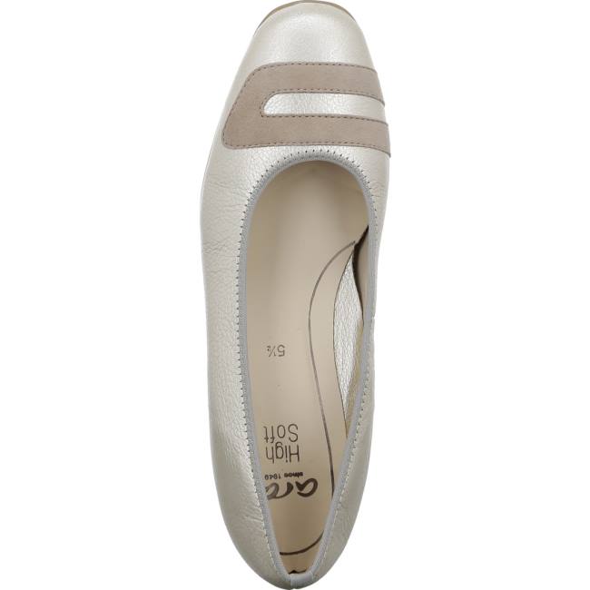 Silver Ara Shoes Court Shoes Graz Platinum Women's Pumps | ARA239VLP