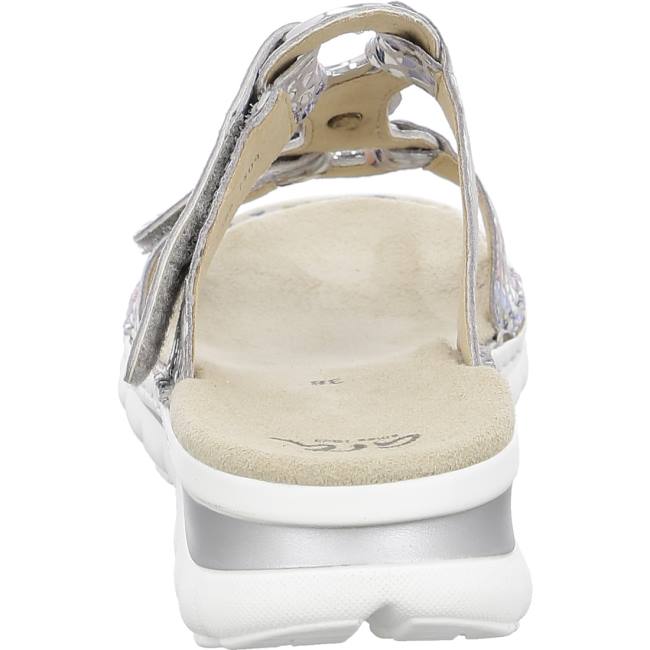 Silver Ara Shoes Tampa Sasso Women's Mules | ARA298FCI