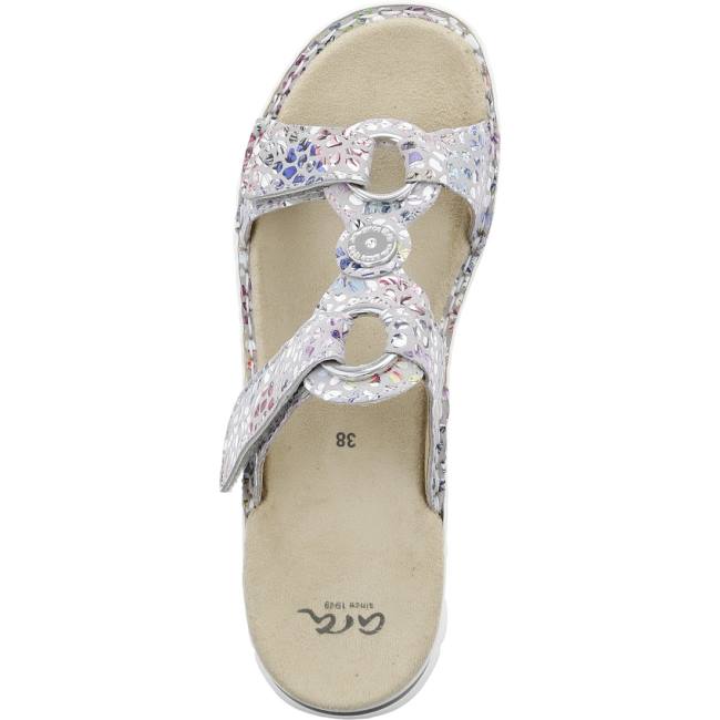 Silver Ara Shoes Tampa Sasso Women's Mules | ARA298FCI