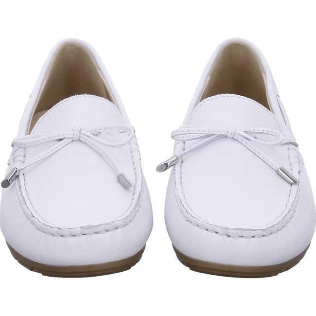 White Ara Shoes Alabama Women's Loafers | ARA751WOA