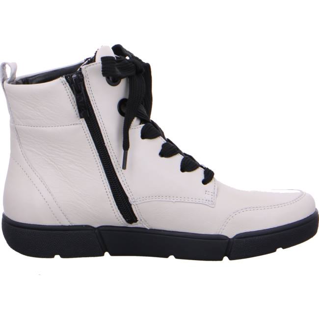 White Ara Shoes Ankle Rom Women's Boots | ARA830VPB