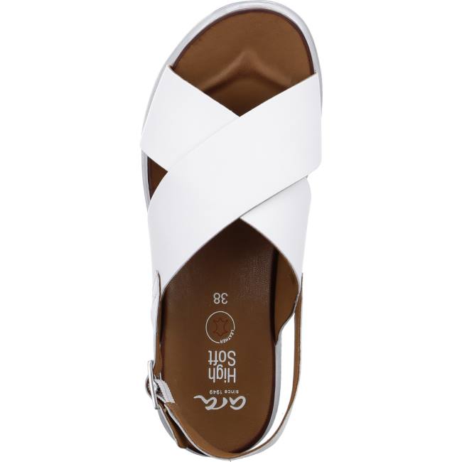 White Ara Shoes Bilbao Women's Sandals | ARA089KLA