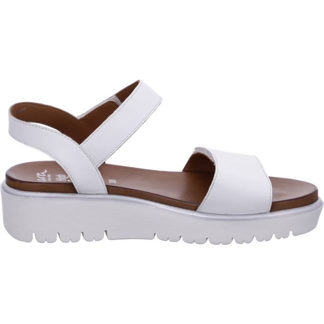 White Ara Shoes Bilbao Women's Sandals | ARA384KYD