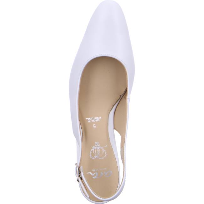 White Ara Shoes Courts Padua Women's Pumps | ARA345WKG