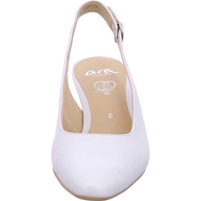 White Ara Shoes Courts Padua Women's Pumps | ARA345WKG