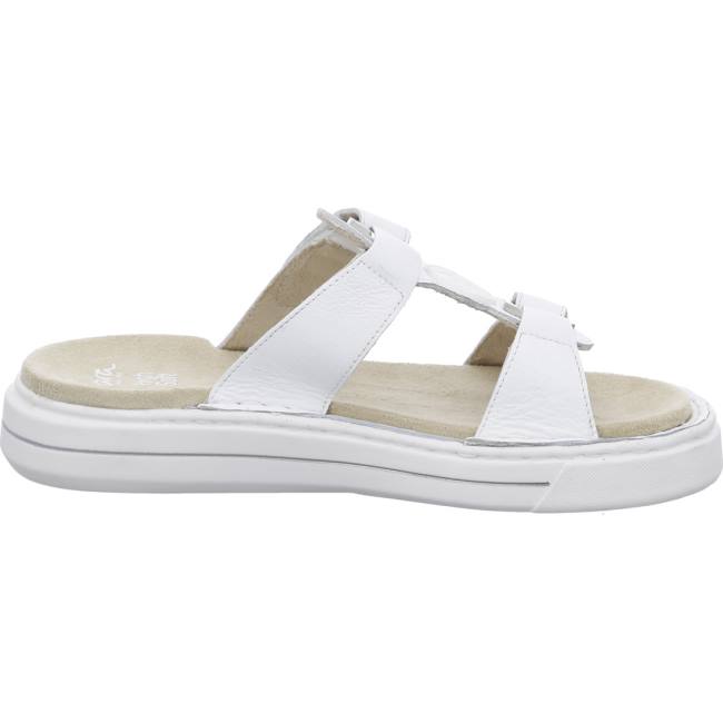 White Ara Shoes Courtyard Women's Mules | ARA649SDQ