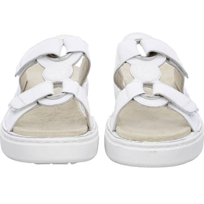 White Ara Shoes Courtyard Women's Mules | ARA649SDQ