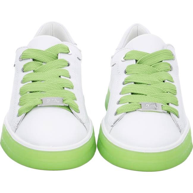 White Ara Shoes Frisco-green Women's Sneakers | ARA913EKO