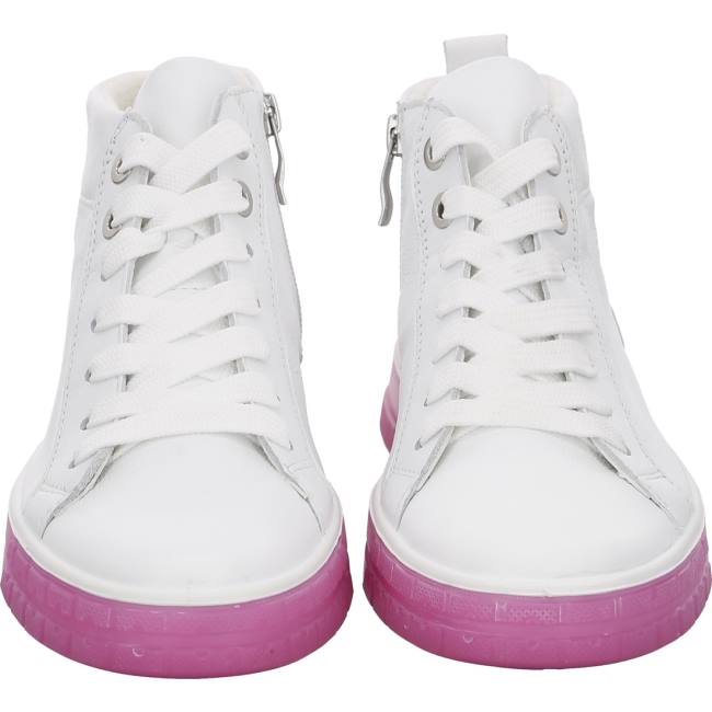 White Ara Shoes Frisco-pink Women's Sneakers | ARA425ZPD