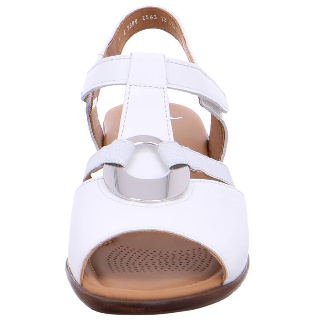 White Ara Shoes Heeled Lugano Women's Sandals | ARA017KOG