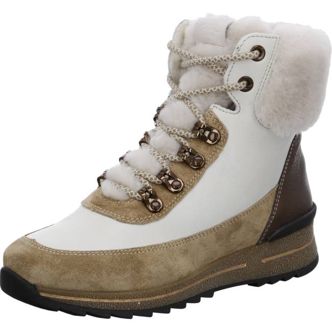 White Ara Shoes High Top Osaka Women\'s Boots | ARA658QPC