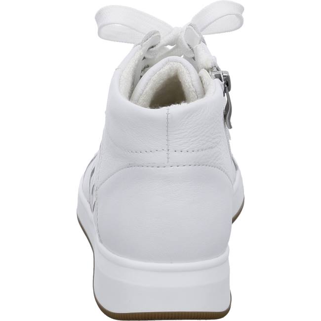 White Ara Shoes High Top Rom Women's Sneakers | ARA082JWT