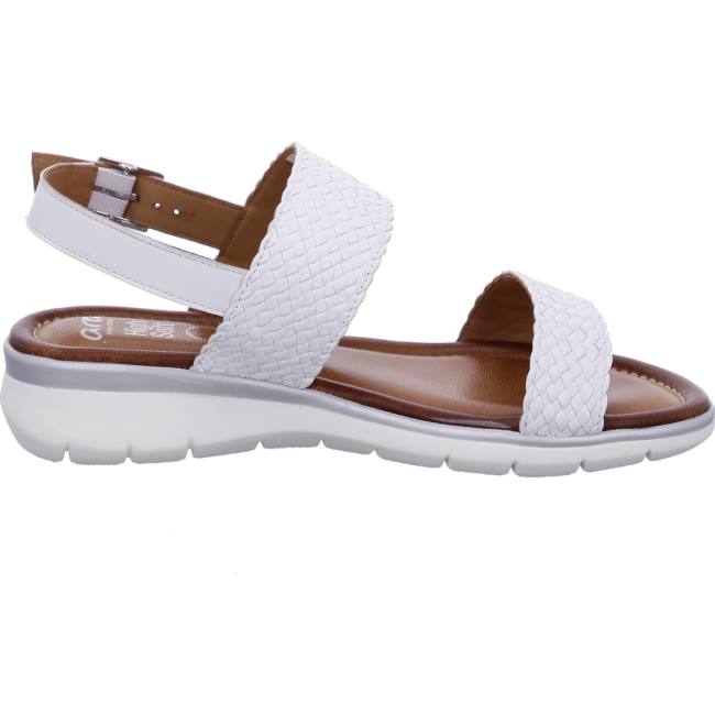 White Ara Shoes Kreta Women's Sandals | ARA659XZU