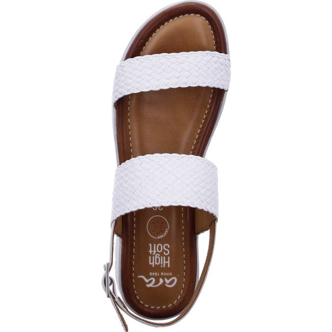 White Ara Shoes Kreta Women's Sandals | ARA659XZU