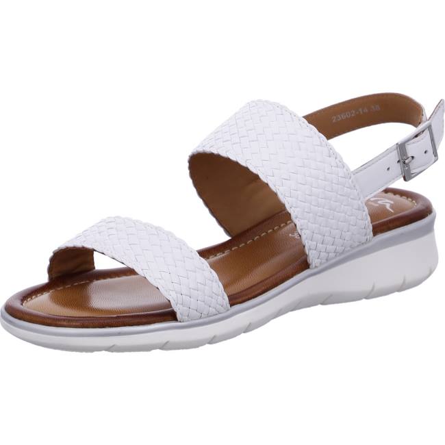 White Ara Shoes Kreta Women\'s Sandals | ARA659XZU