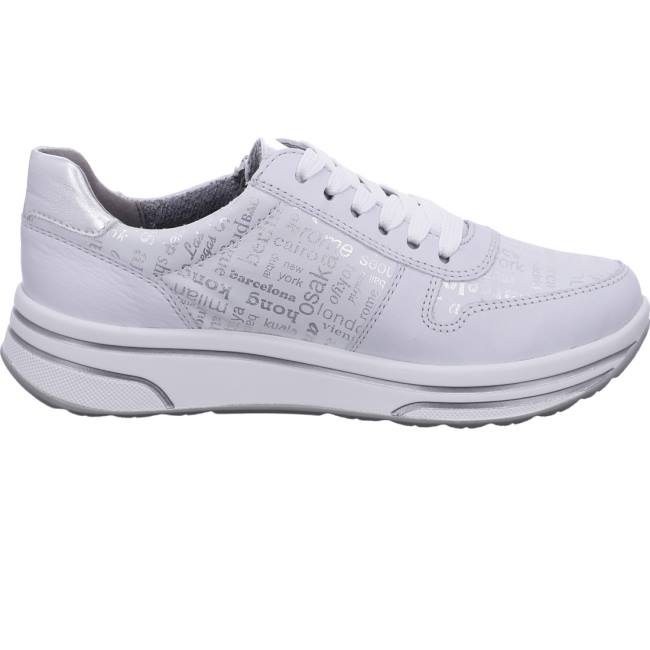 White Ara Shoes Lace-ups Sapporo Nebbia Women's Sneakers | ARA762HXT