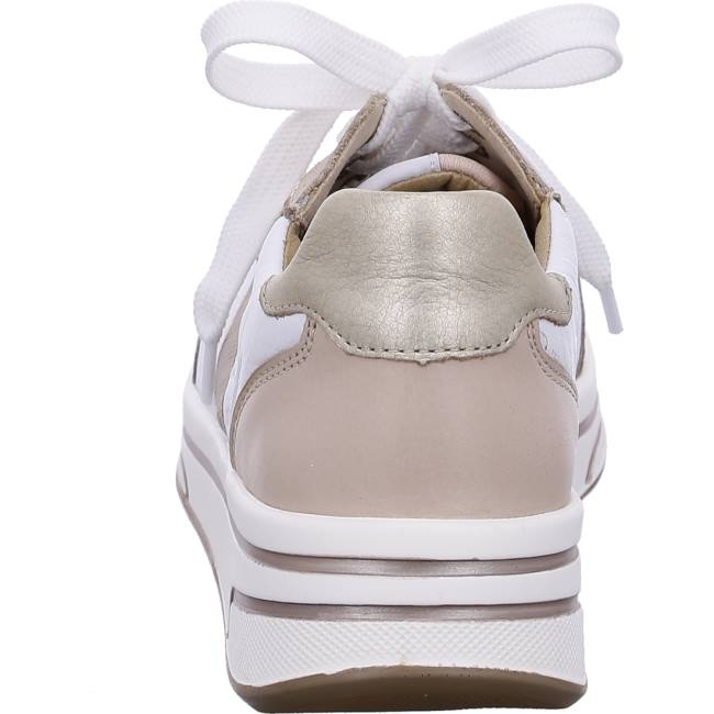 White Ara Shoes Lace-ups Sapporo Nude Women's Sneakers | ARA309ZLQ