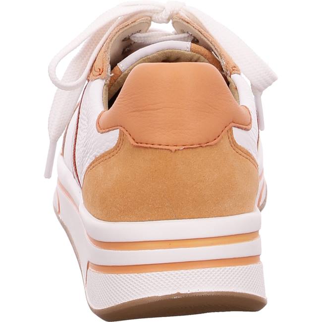 White Ara Shoes Lace-ups Sapporo Peach Women's Sneakers | ARA726JQA