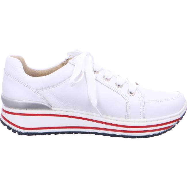 White Ara Shoes Lace-ups Sapporo Women's Sneakers | ARA793PNX