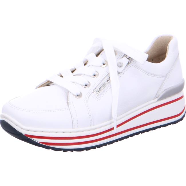 White Ara Shoes Lace-ups Sapporo Women\'s Sneakers | ARA793PNX