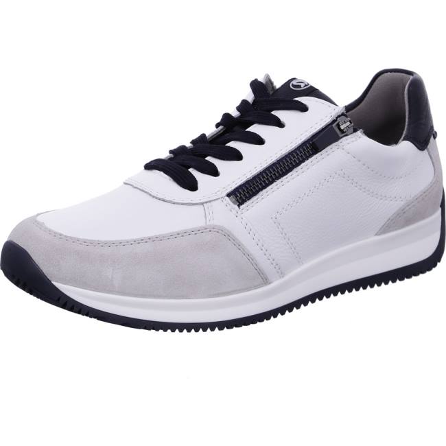 White Ara Shoes Lisboa Men\'s Sneakers | ARA920XAK