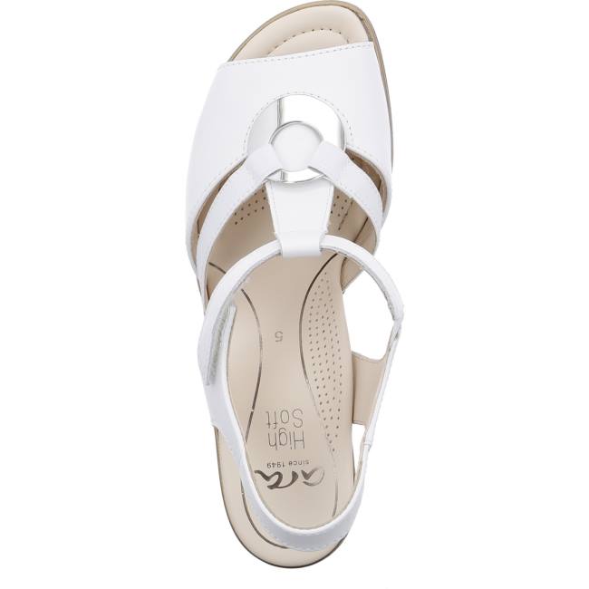 White Ara Shoes Lugano Women's Sandals | ARA742SDV