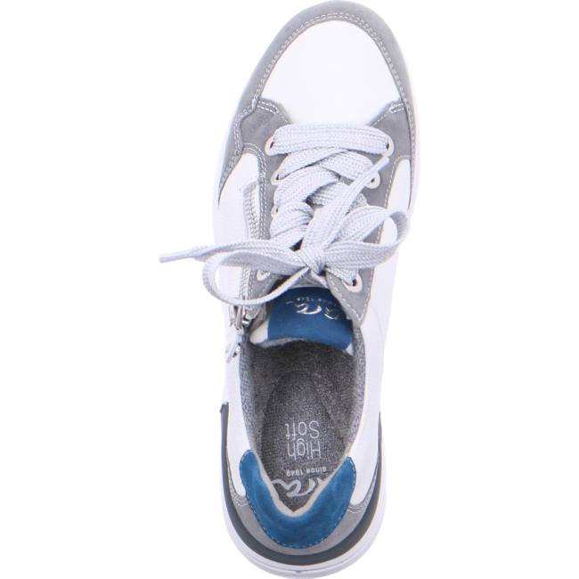 White Ara Shoes Nwhite Oyster Women's Sneakers | ARA720GPD