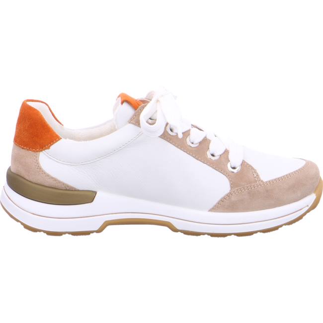 White Ara Shoes Nwhite Sand Women's Sneakers | ARA752LQU