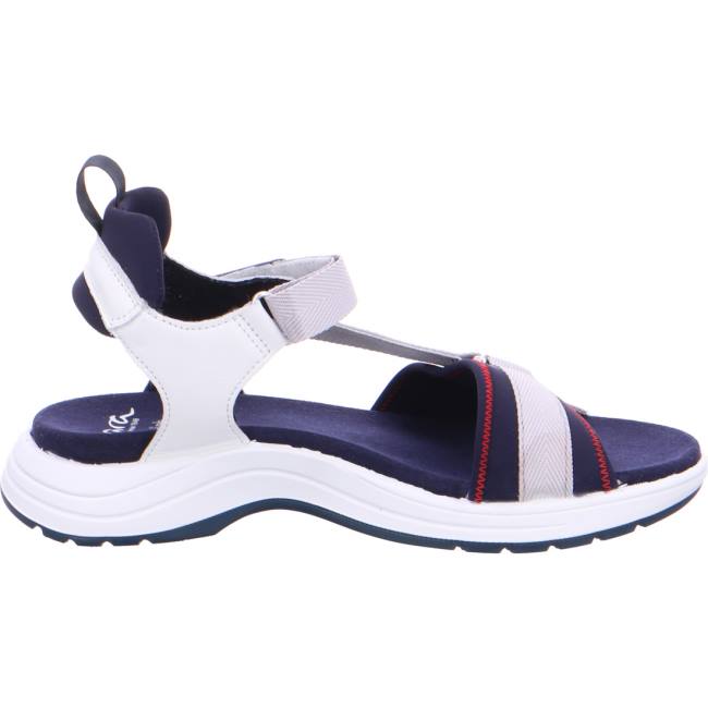 White Ara Shoes Panama Women's Sandals | ARA534CTE