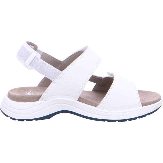 White Ara Shoes Panama Women's Sandals | ARA597XVI