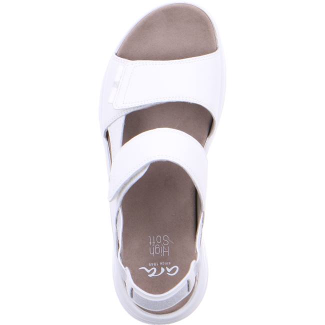 White Ara Shoes Panama Women's Sandals | ARA597XVI