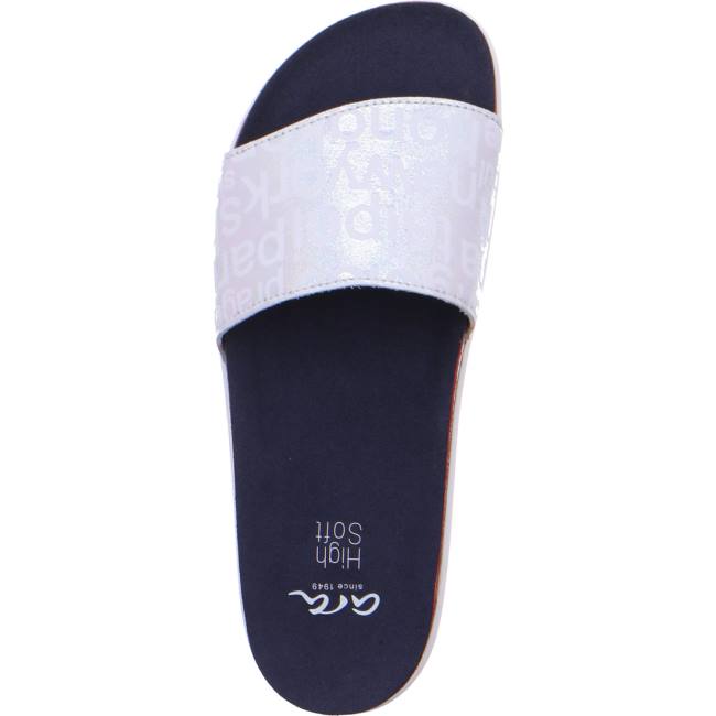 White Ara Shoes Sylt Nebbia Women's Mules | ARA510ECD