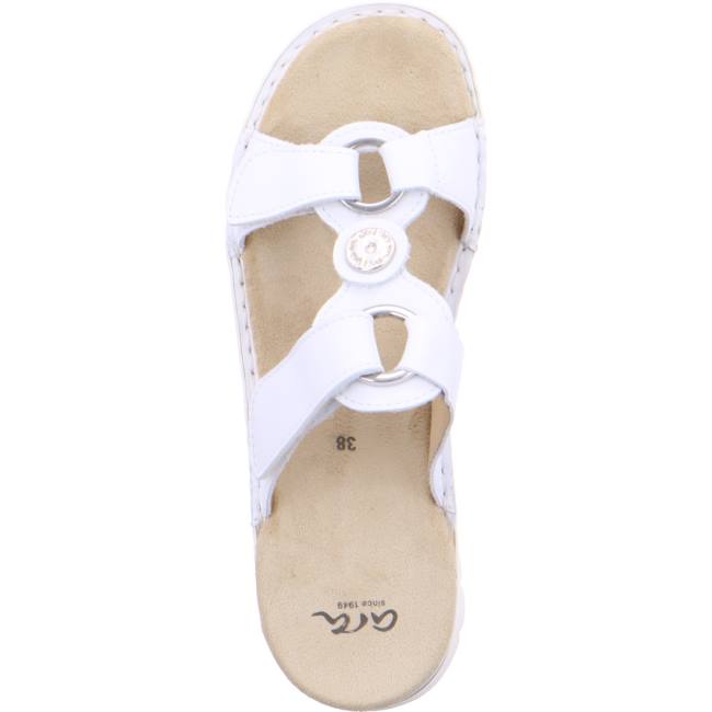 White Ara Shoes Tampa Bianco Women's Mules | ARA063AYG