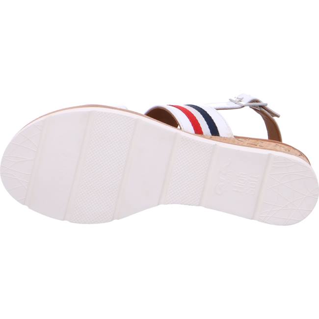 White Ara Shoes Wedge Carmel Women's Sandals | ARA842GAF