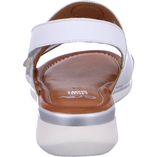 White Ara Shoes Wedge Kreta Women's Sandals | ARA825BZO