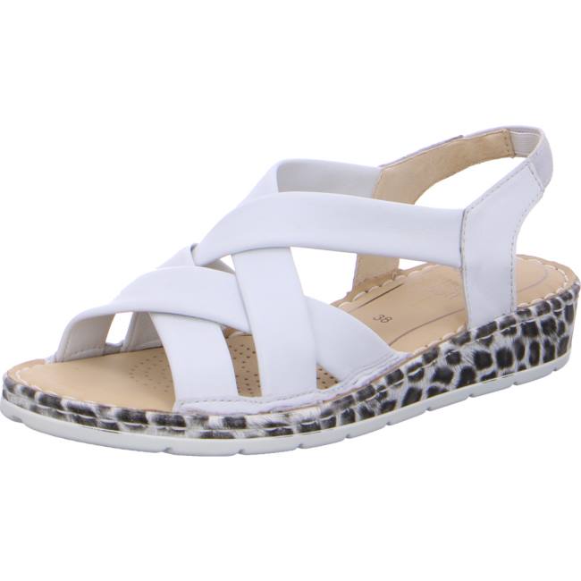 White Ara Shoes Wedge Positano Women\'s Sandals | ARA961VDR