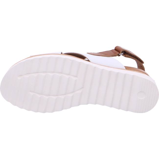 White Ara Shoes Wedge Valencia Women's Sandals | ARA389QVD