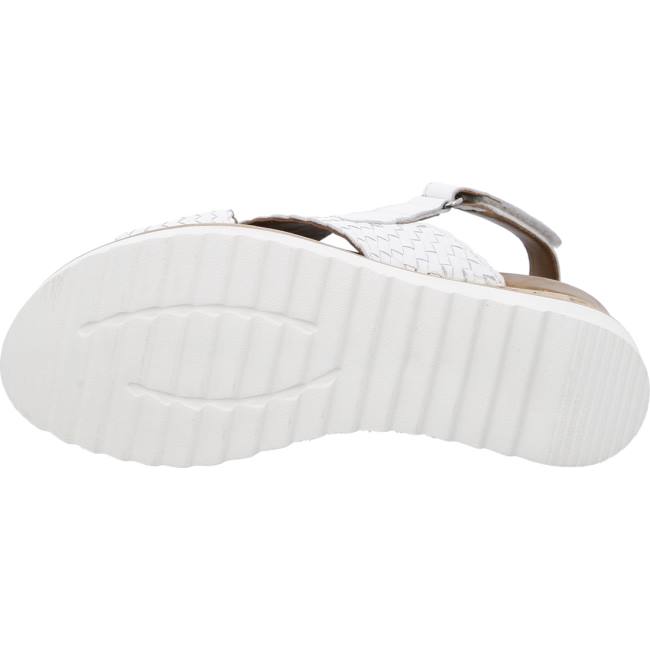 White Ara Shoes Wedge Valencia Women's Sandals | ARA421JEQ