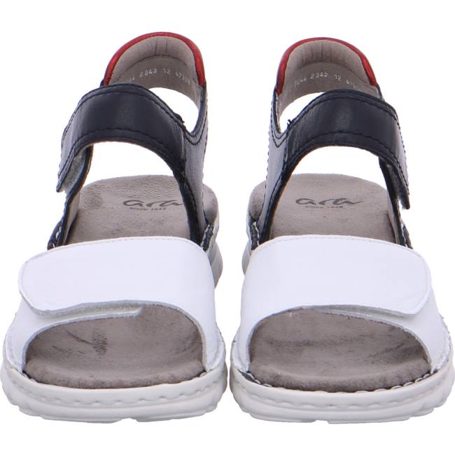 White / Black Ara Shoes Tampa Women's Sandals | ARA768TWU