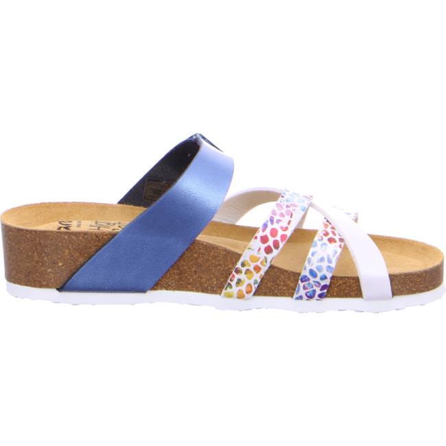 White / Blue Ara Shoes Bali Sky Women's Mules | ARA274VJU