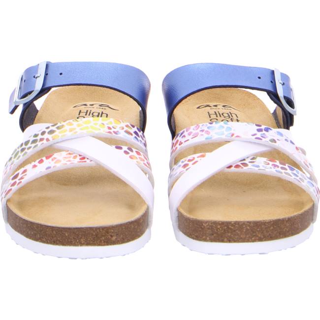 White / Blue Ara Shoes Bali Sky Women's Mules | ARA274VJU